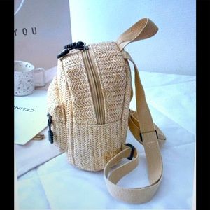 Small Straw Girl’s Backpack NWT